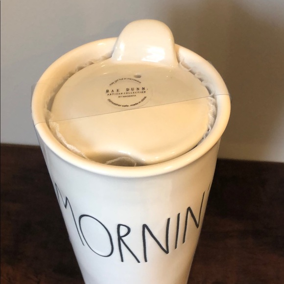 MORNIN Rae Dunn Coffee Tumbler! - Picture 2 of 3